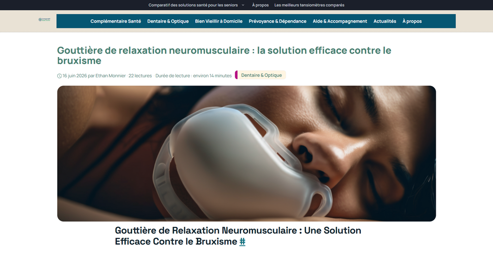 Le bruxisme et ses solutions, vu par Comparatif Santé Senior