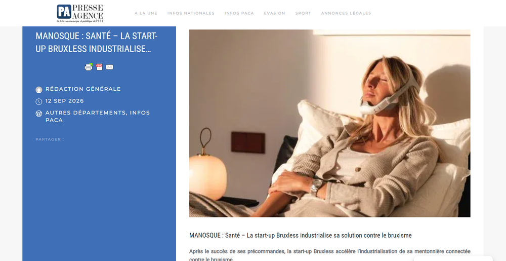 Article dans Presse Agence
