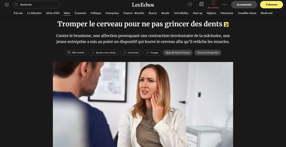 Bruxless dans les Echos