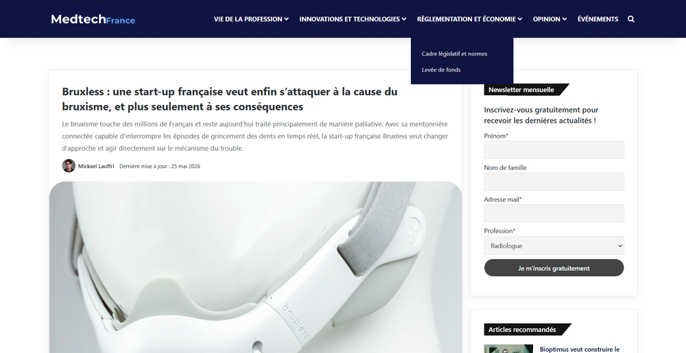 article bruxless medtech